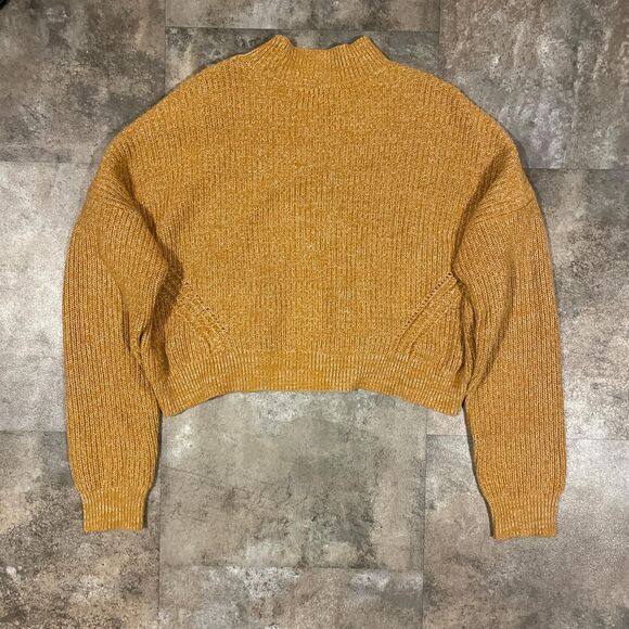 kendall and kylie yellow oversized knit sweater size medium - Picture 8 of 8